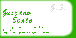 gusztav szalo business card